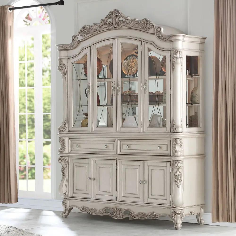 Gorsedd - Buffet & Hutch - Golden Ivory by Unique Piece Furniture