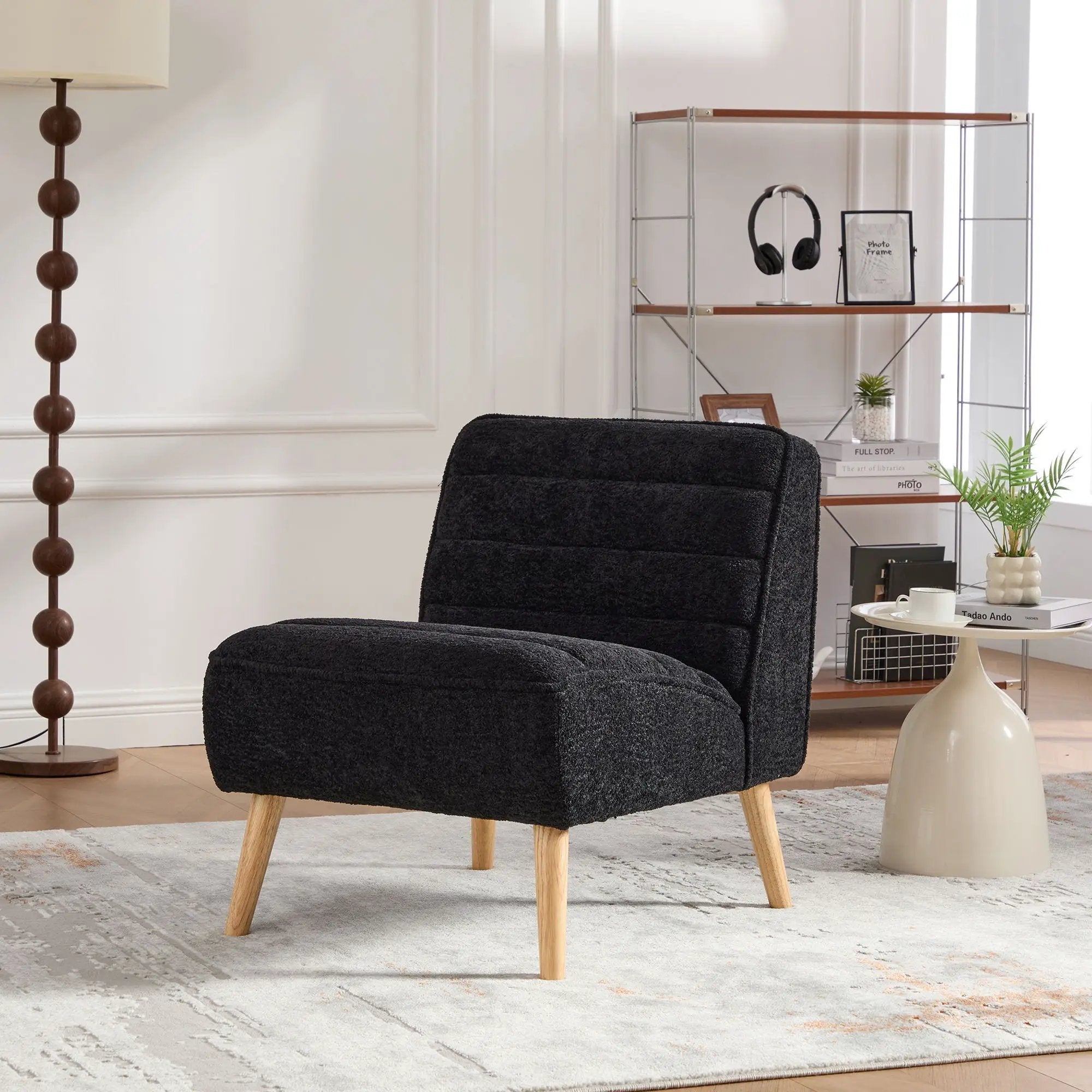 Upholstered Armless Accent Chair by HouseOfZazla