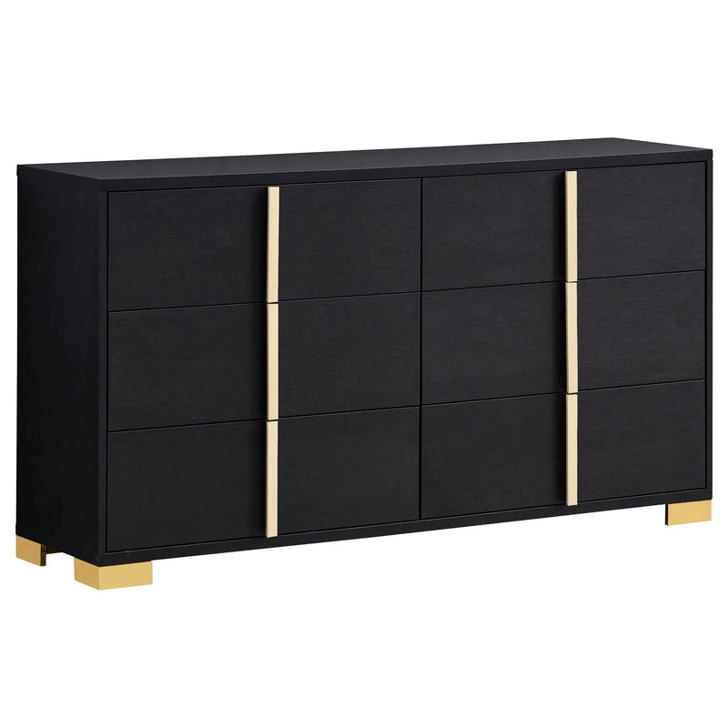 Marceline 5-piece Eastern King Bedroom Set Black by Unique Piece Furniture