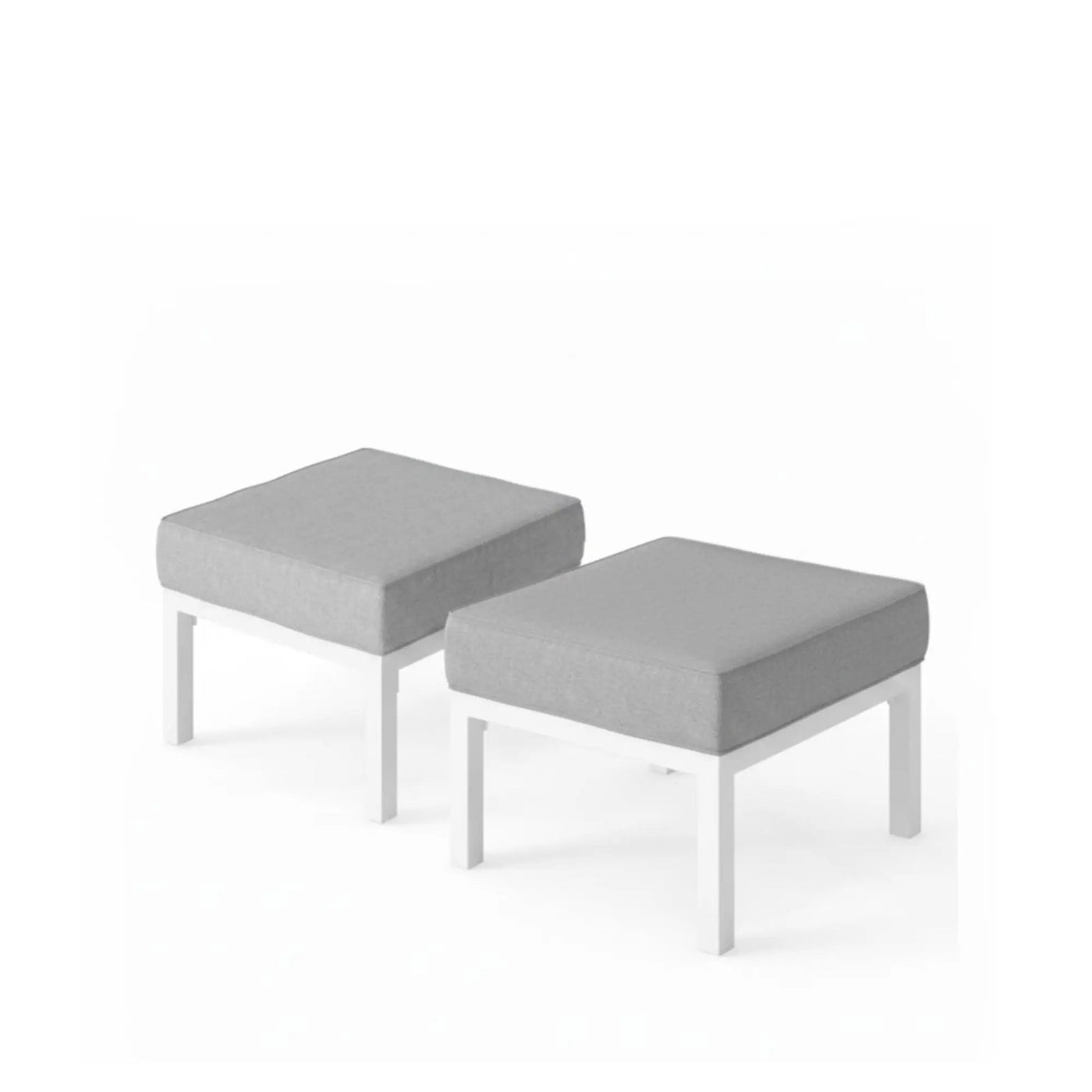 Patio Ottomans With Cushions, All-Weather Footrests (Set of 2) by HouseOfZazla