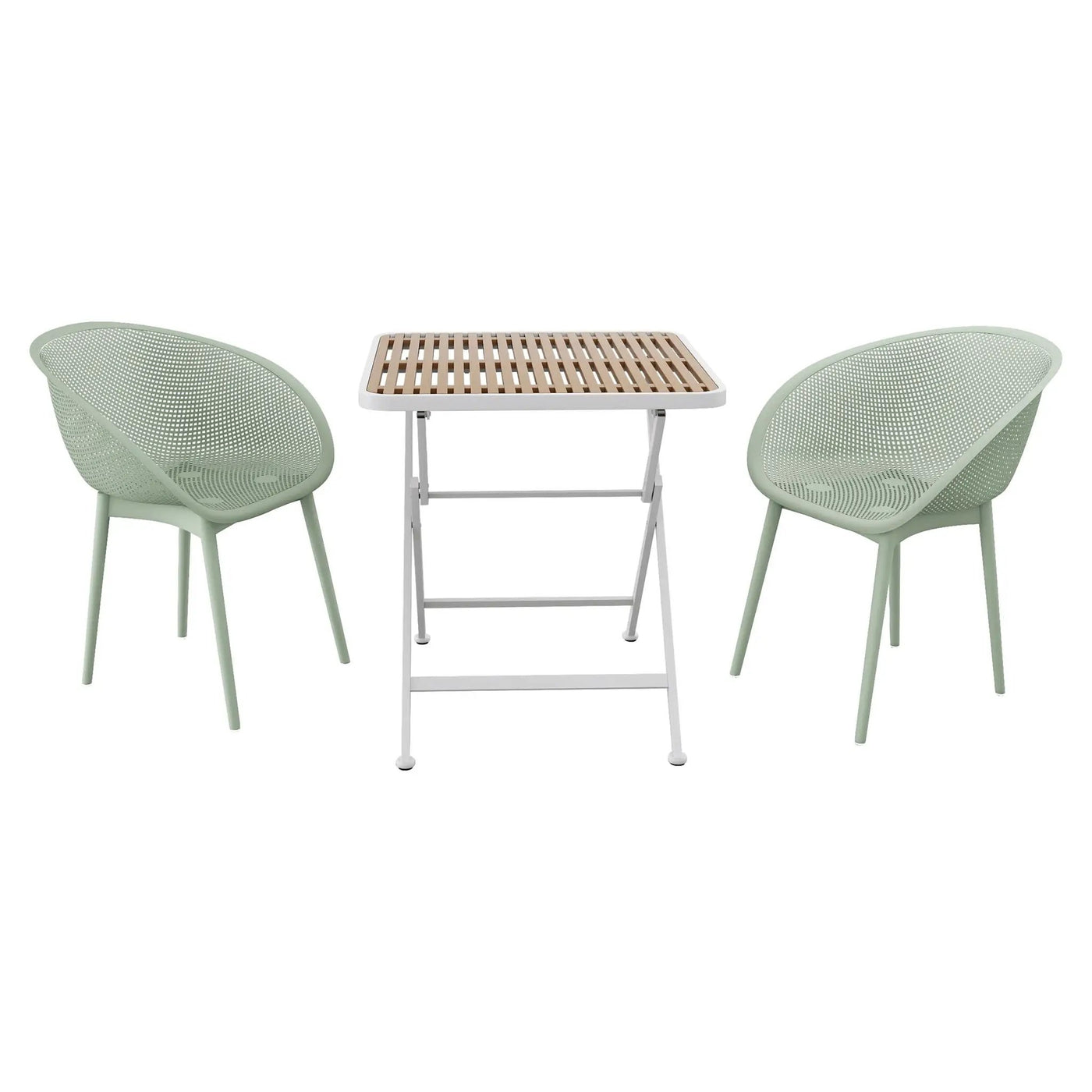 2 Pack Lounge Chair Set & Folding Square Table by Unique Piece Furniture