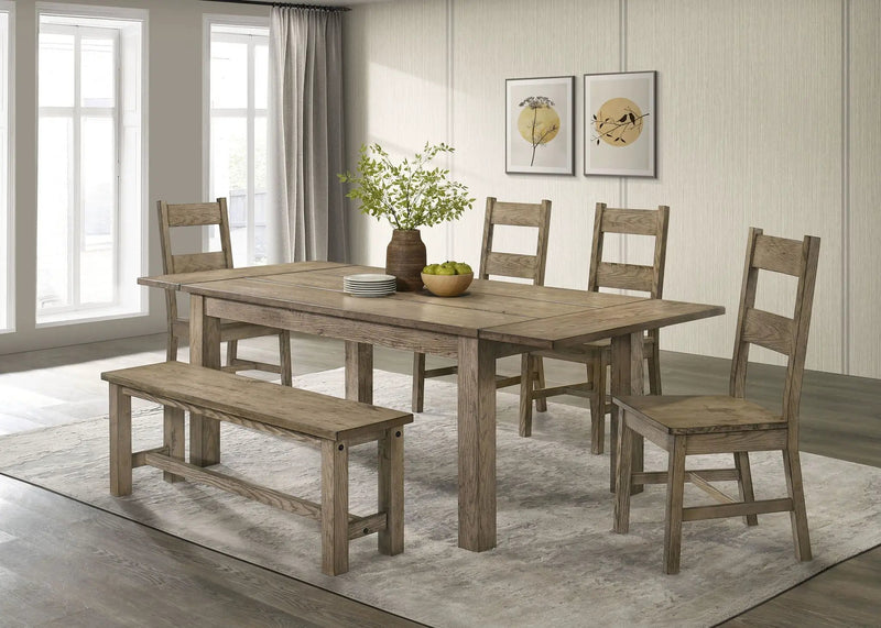 Cardova 6-piece Extension Table Dining Set Vineyard Oak by Unique Piece Furniture