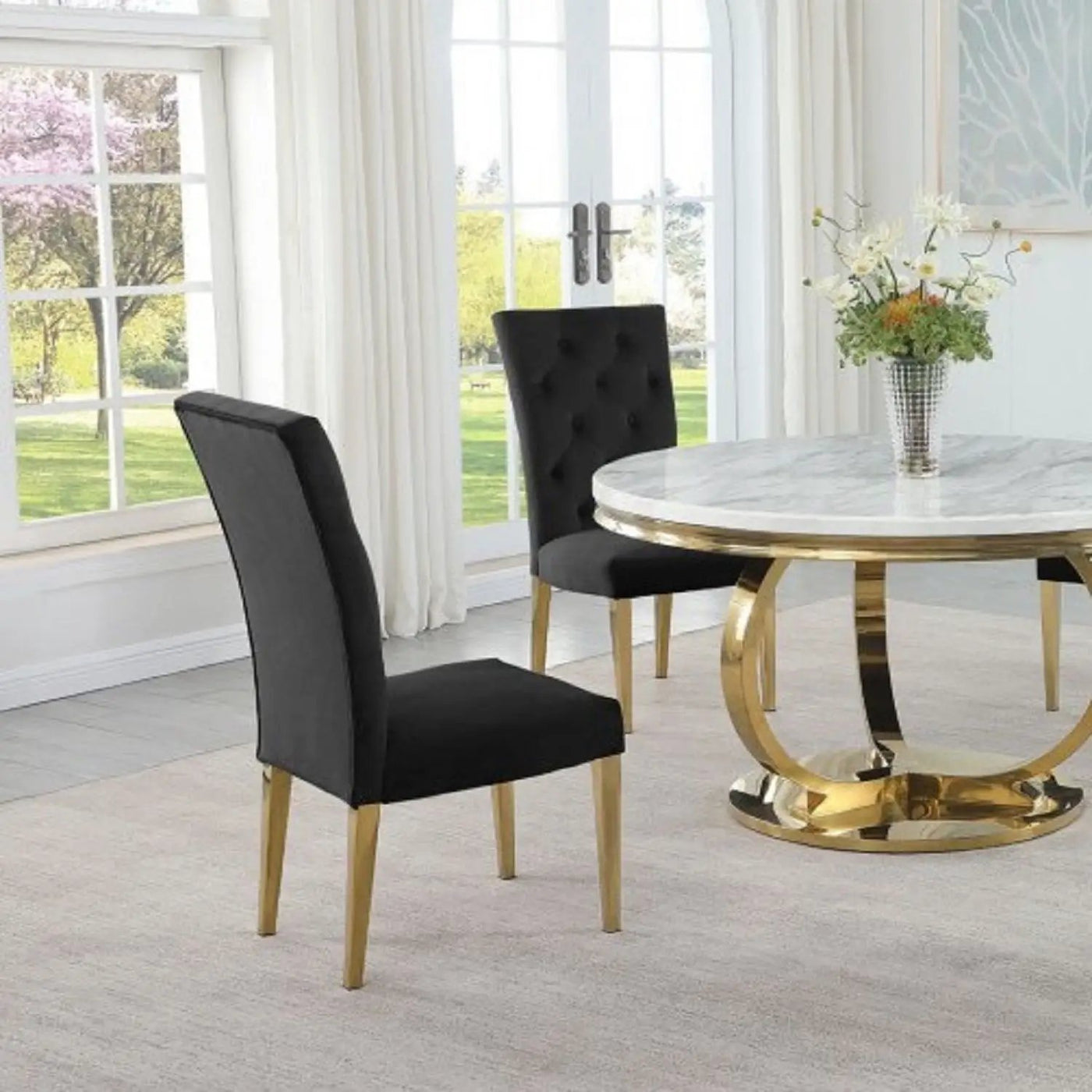 Modern Design Upholstered Dining Chair (Set of 2) by HouseOfZazla