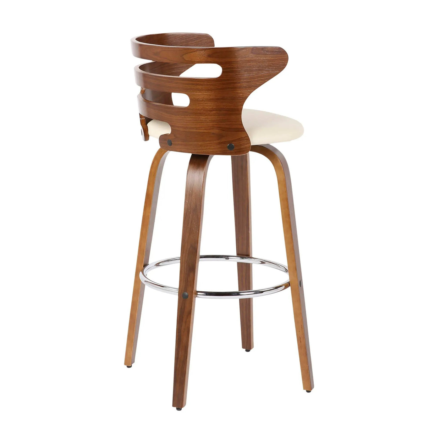 Cosini - Mid Century Modern Fixed Height Barstool With Swivel (Set of 2) by HouseOfZazla