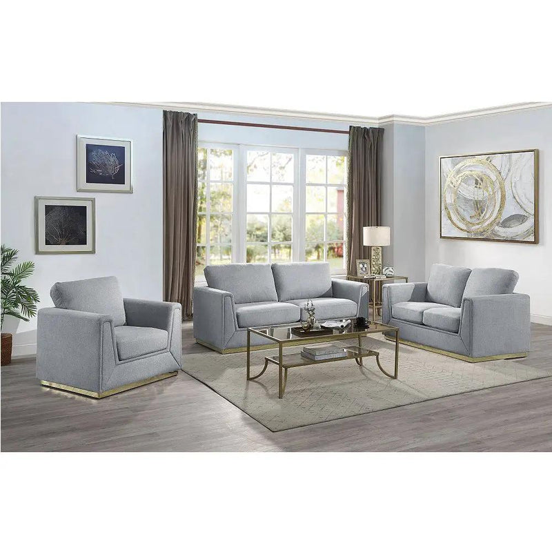 Valin - Sofa - Gray Linen by Unique Piece Furniture