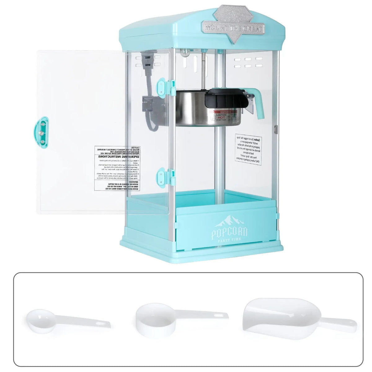 Portable Popcorn Maker Machine with Warming Deck by HouseOfZazla