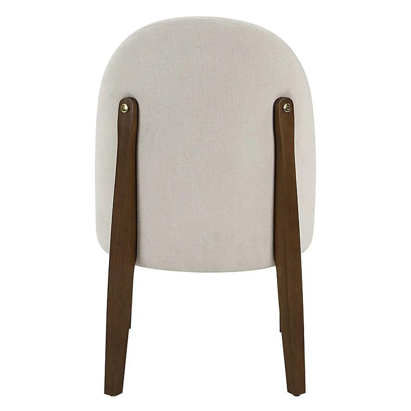 Gamarya - Side Chair (Set of 2) - White Fabric & Oak by Unique Piece Furniture