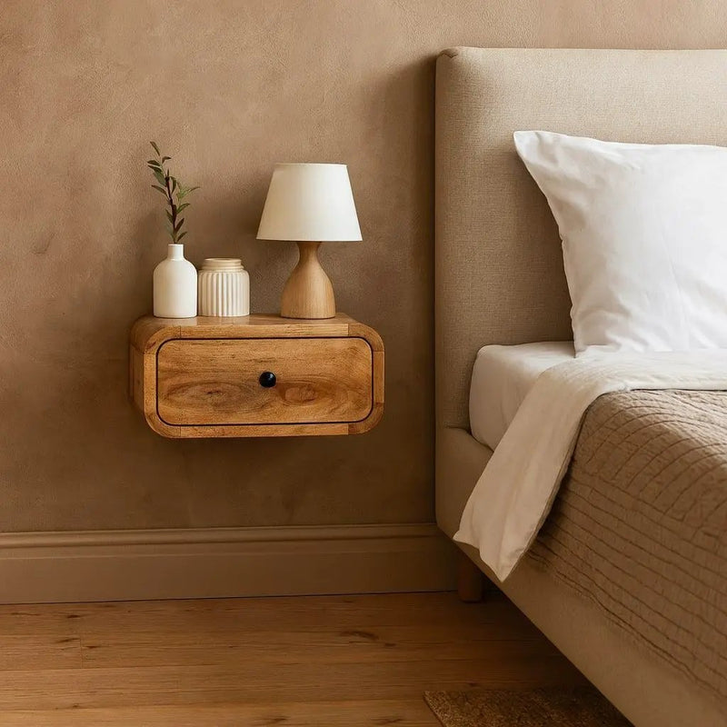 Avora - Wall Mounted 1 Drawer Nightstand by HouseOfZazla
