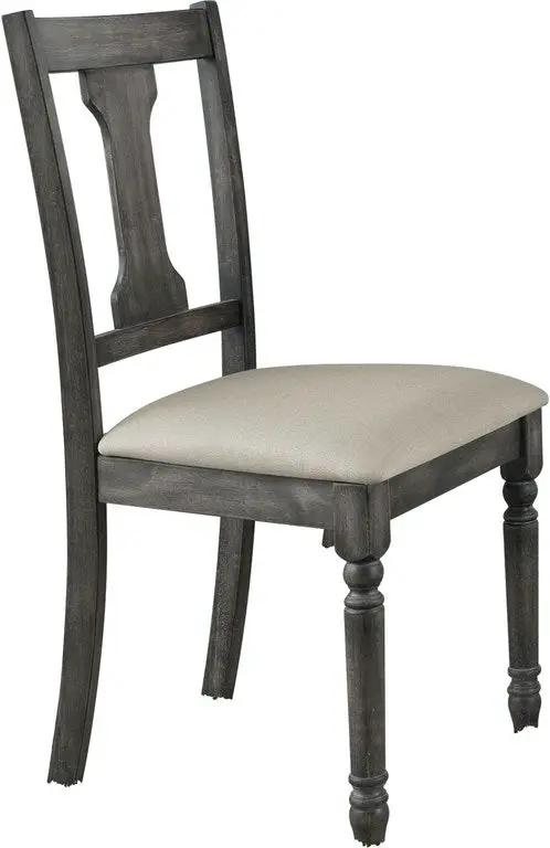 Wallace - Side Chair (Set of 2) - Tan / Weathered Gray by Unique Piece Furniture