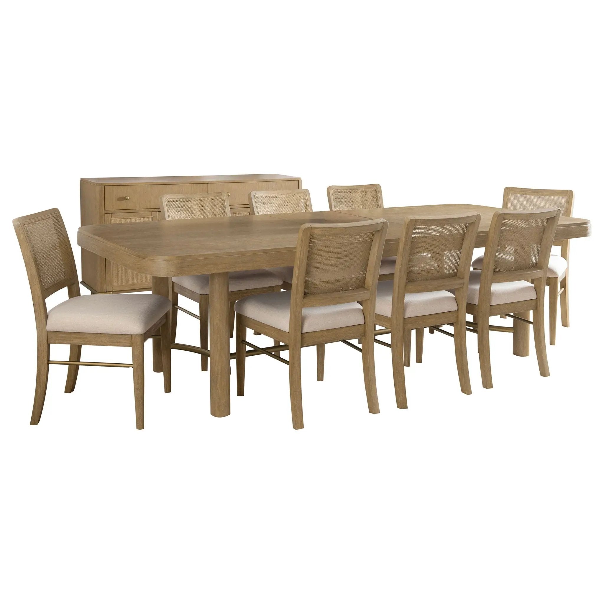 Arini 9-piece Extension Leaf Dining Table Set Sand Wash by Unique Piece Furniture