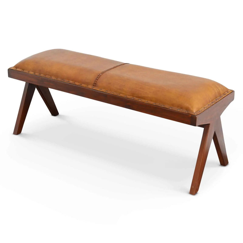 Chad - Bench - Brown / Tan by HouseOfZazla