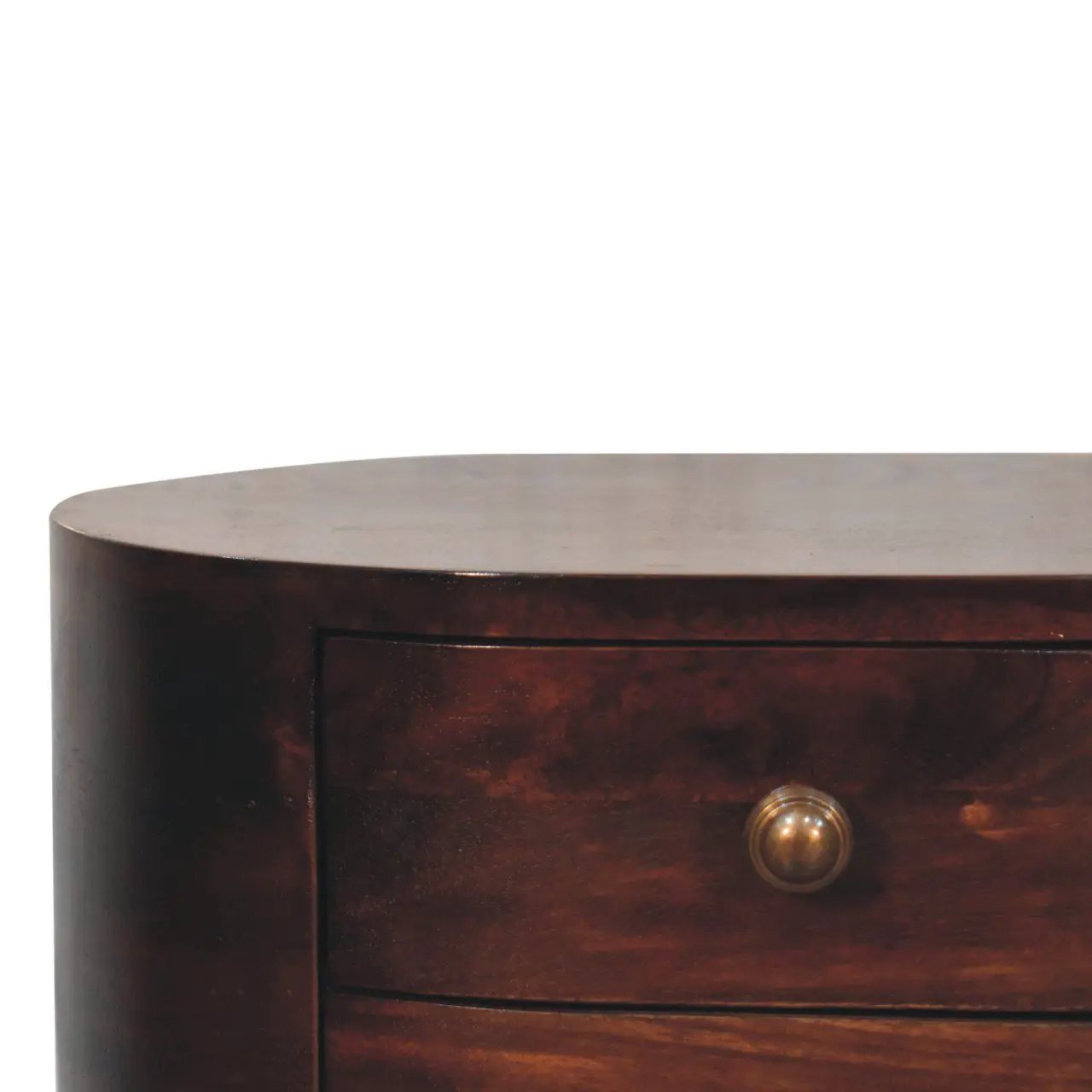 Rounded Bedside Table by HouseOfZazla