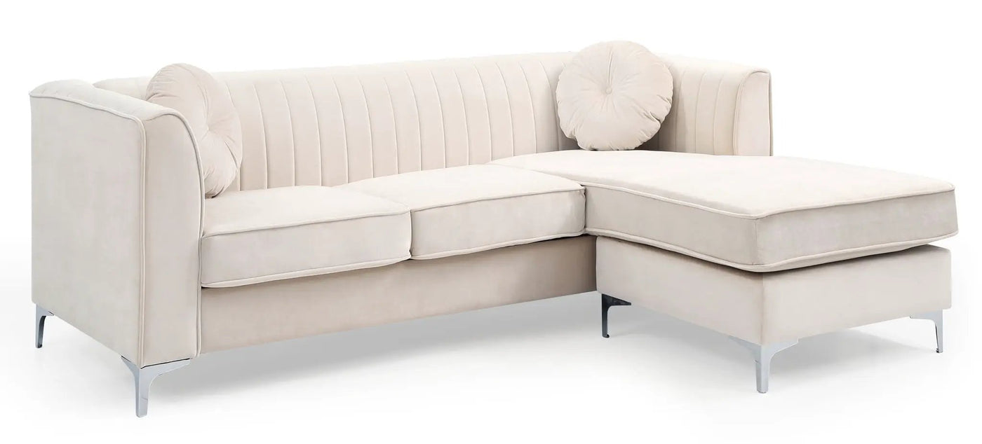 Delray - Micro Suede Sofa Chaise by HouseOfZazla