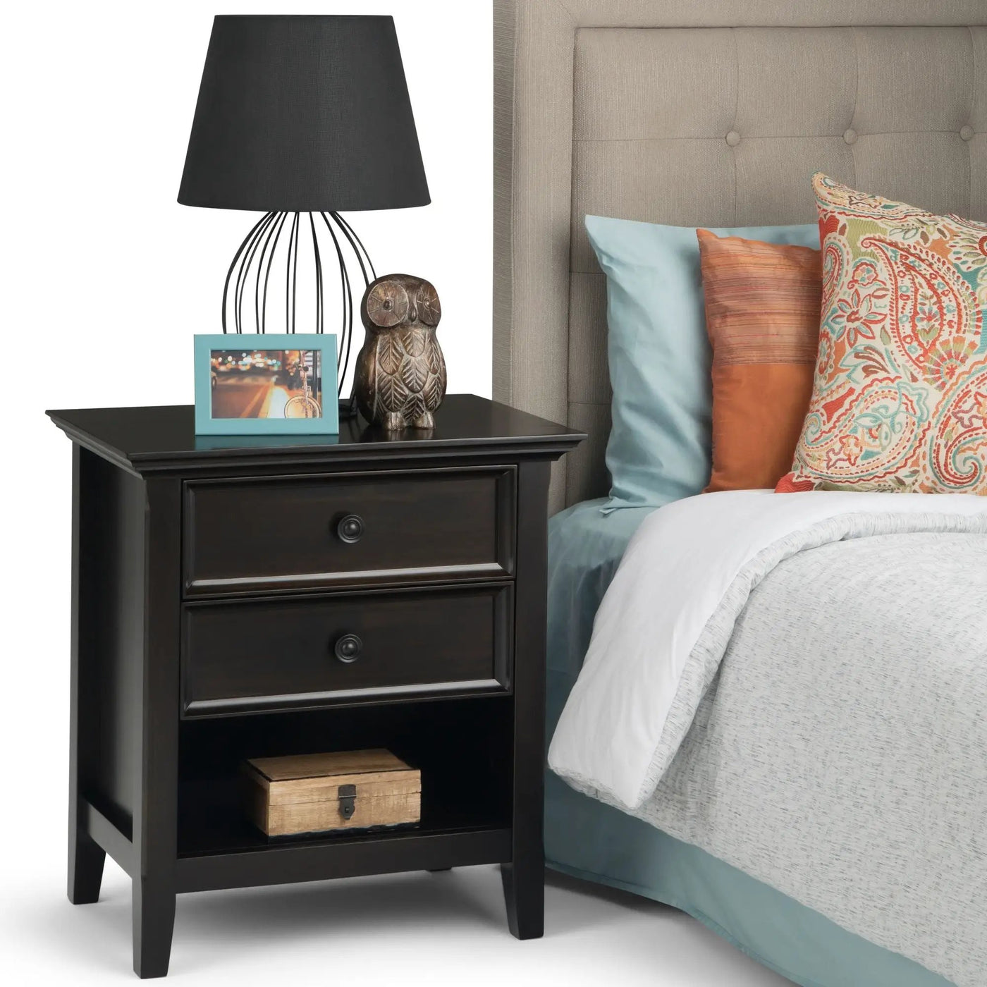 Amherst - Bedside Table, Handcrafted by HouseOfZazla