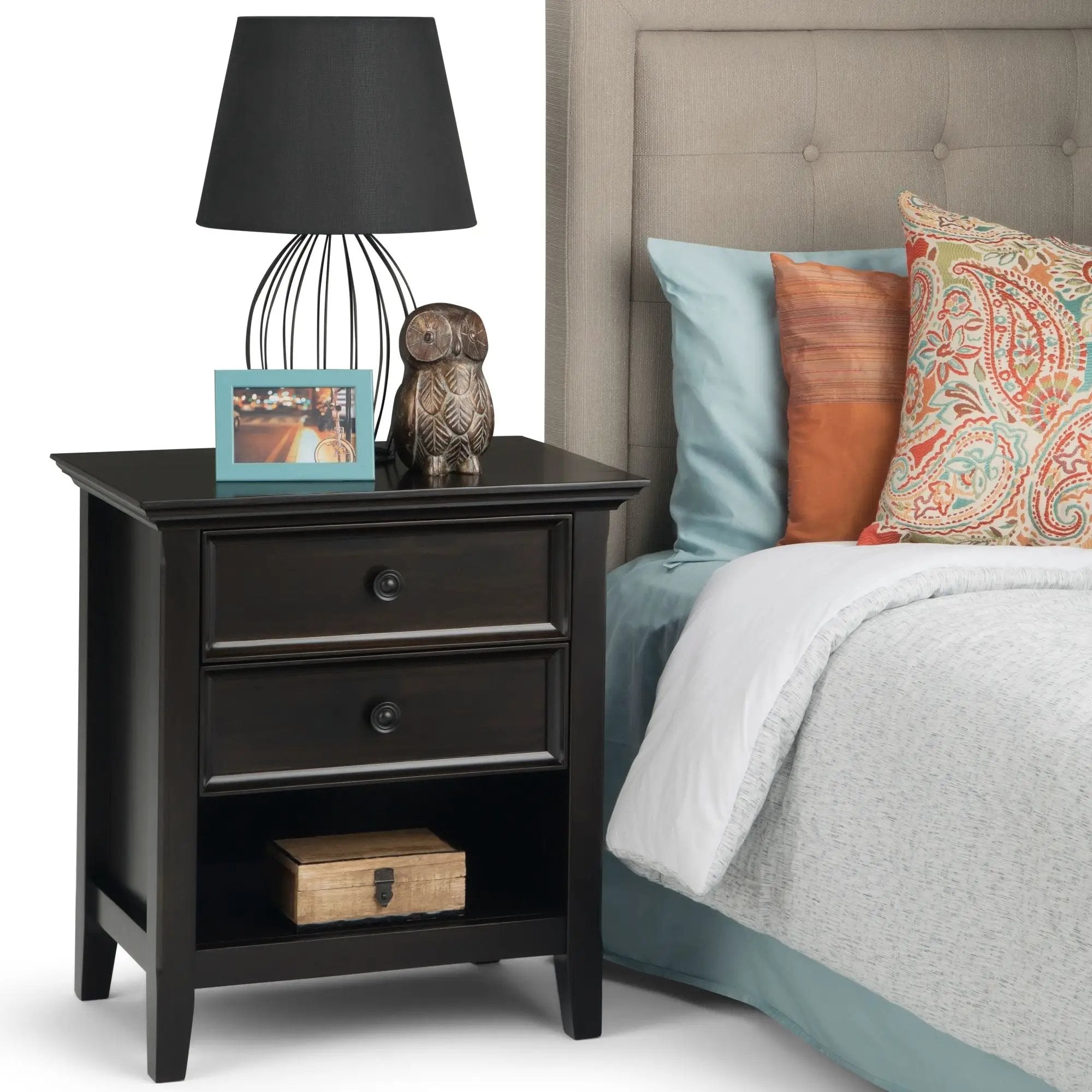 Amherst - Bedside Table, Handcrafted by HouseOfZazla
