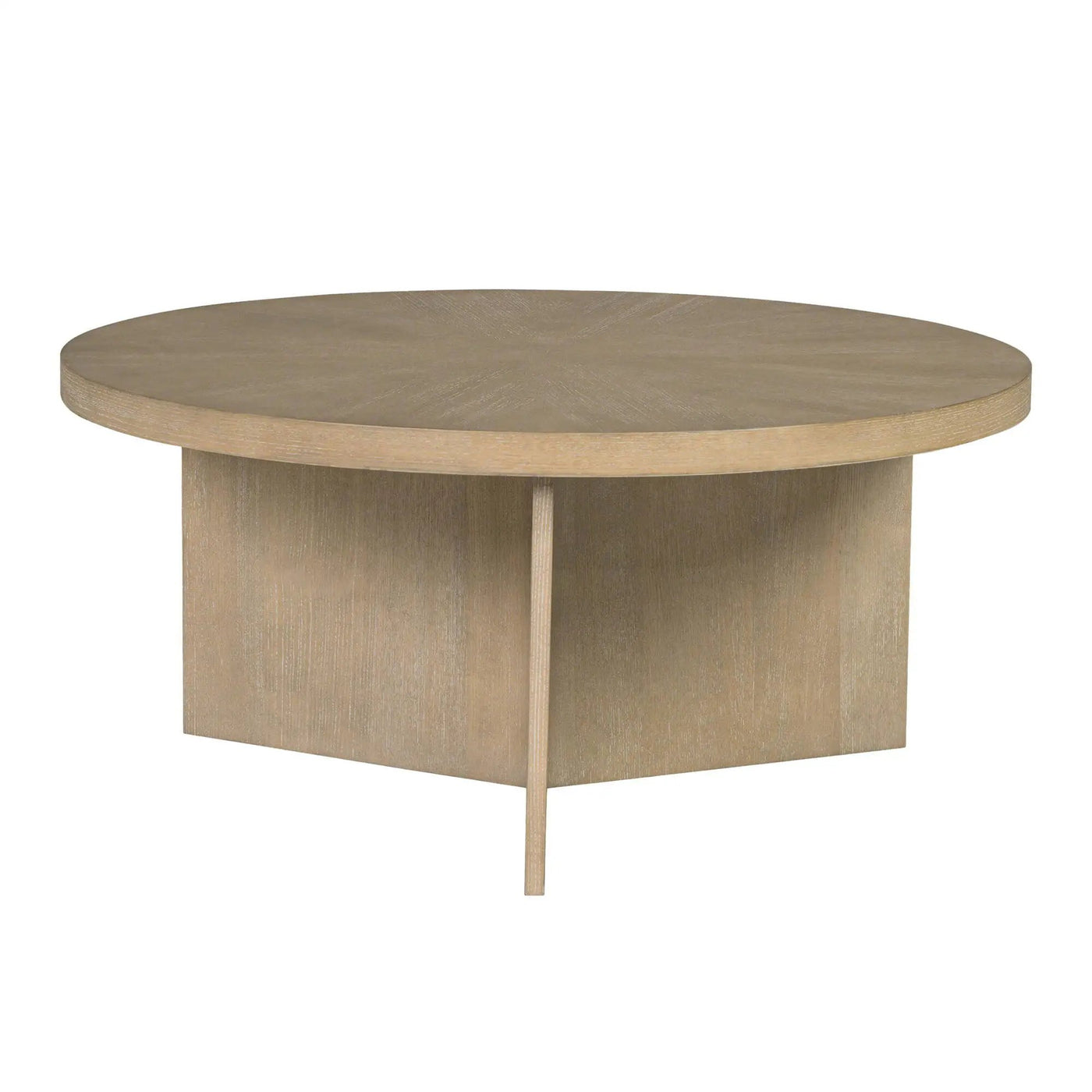 Round Coffee Table With Solid Veneer Top by Unique Piece Furniture