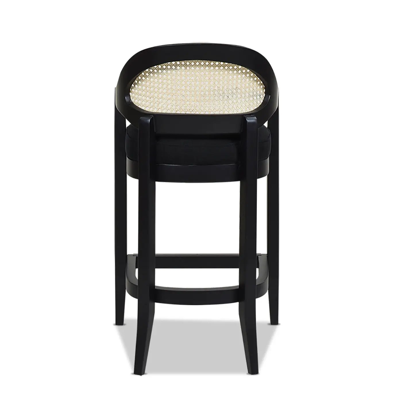 Americana - Mid-Century Modern Cane Back Counter Stool by Unique Piece Furniture