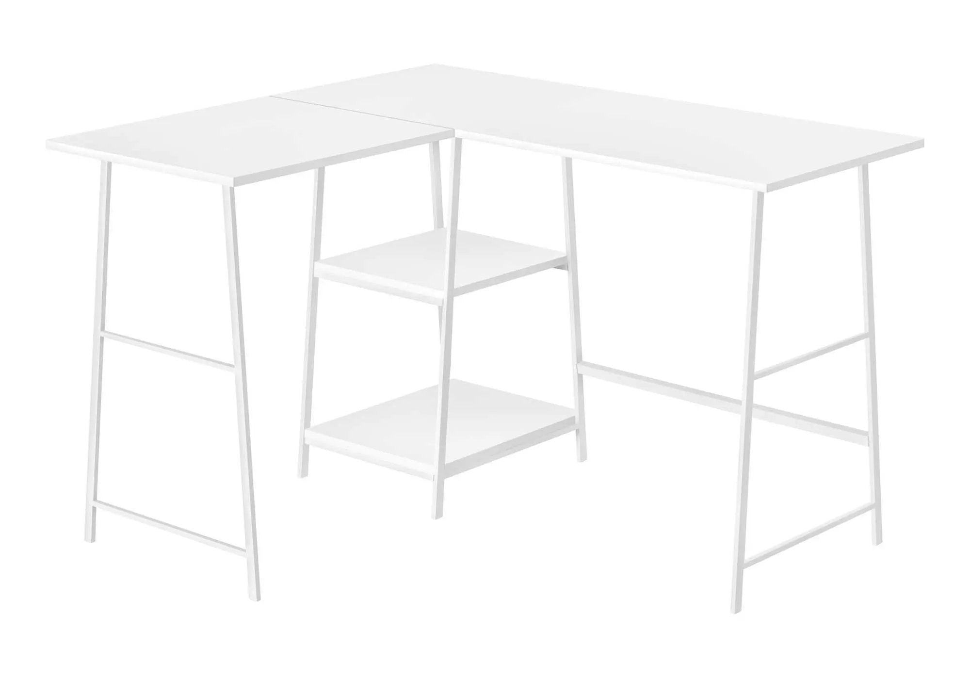 Computer Desk, Home Office, Corner, Storage Shelves, L Shape, Work, Laptop, Contemporary, Modern - Base by Unique Piece Furniture
