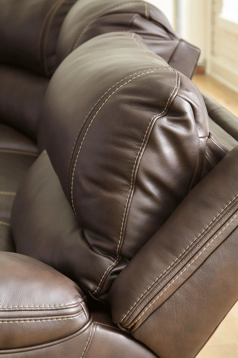 Dunleith - Zero Wall Recliner w/PWR HDRST - Chocolate by Unique Piece Furniture