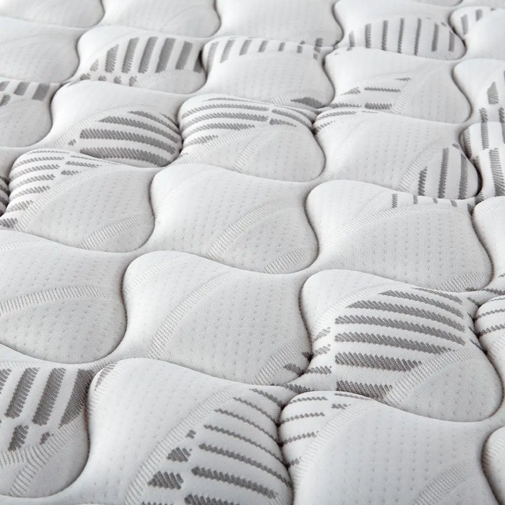 Hayes Queen Firm Tight Top Hybrid Mattress White by Unique Piece Furniture