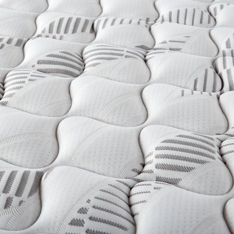 Hayes Queen Firm Tight Top Hybrid Mattress White by Unique Piece Furniture