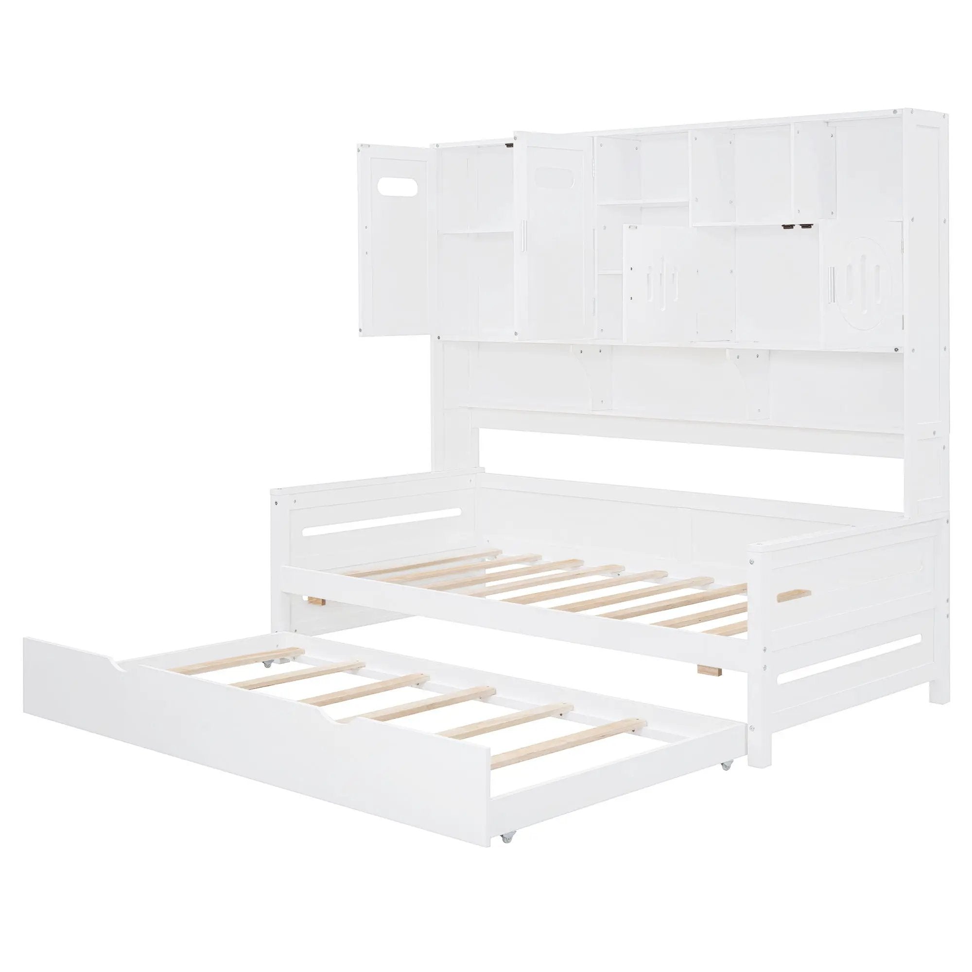 Daybed With All-In-One Cabinet And Shelf by HouseOfZazla