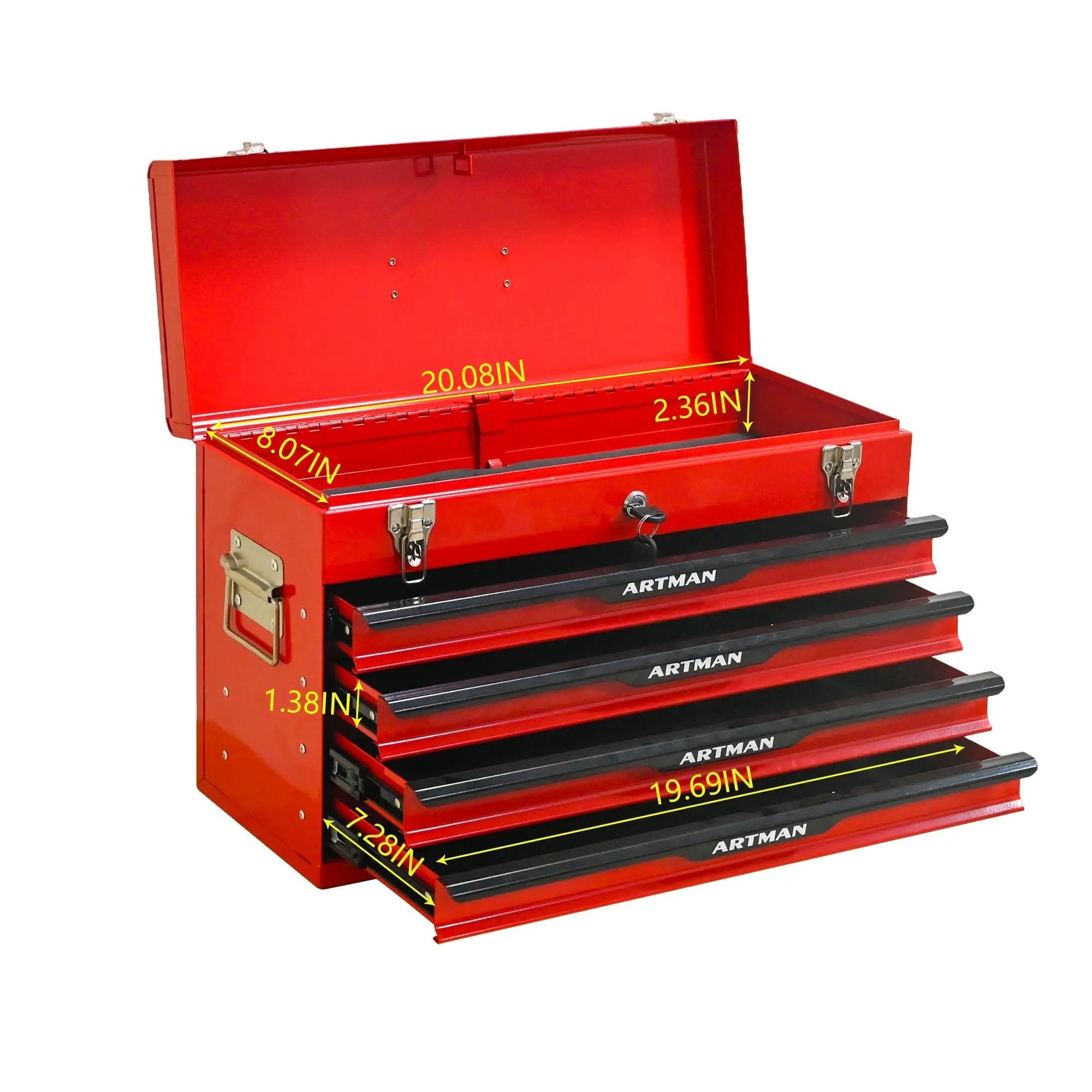 20-inch Steel Portable Tool Box with Drawers by HouseOfZazla