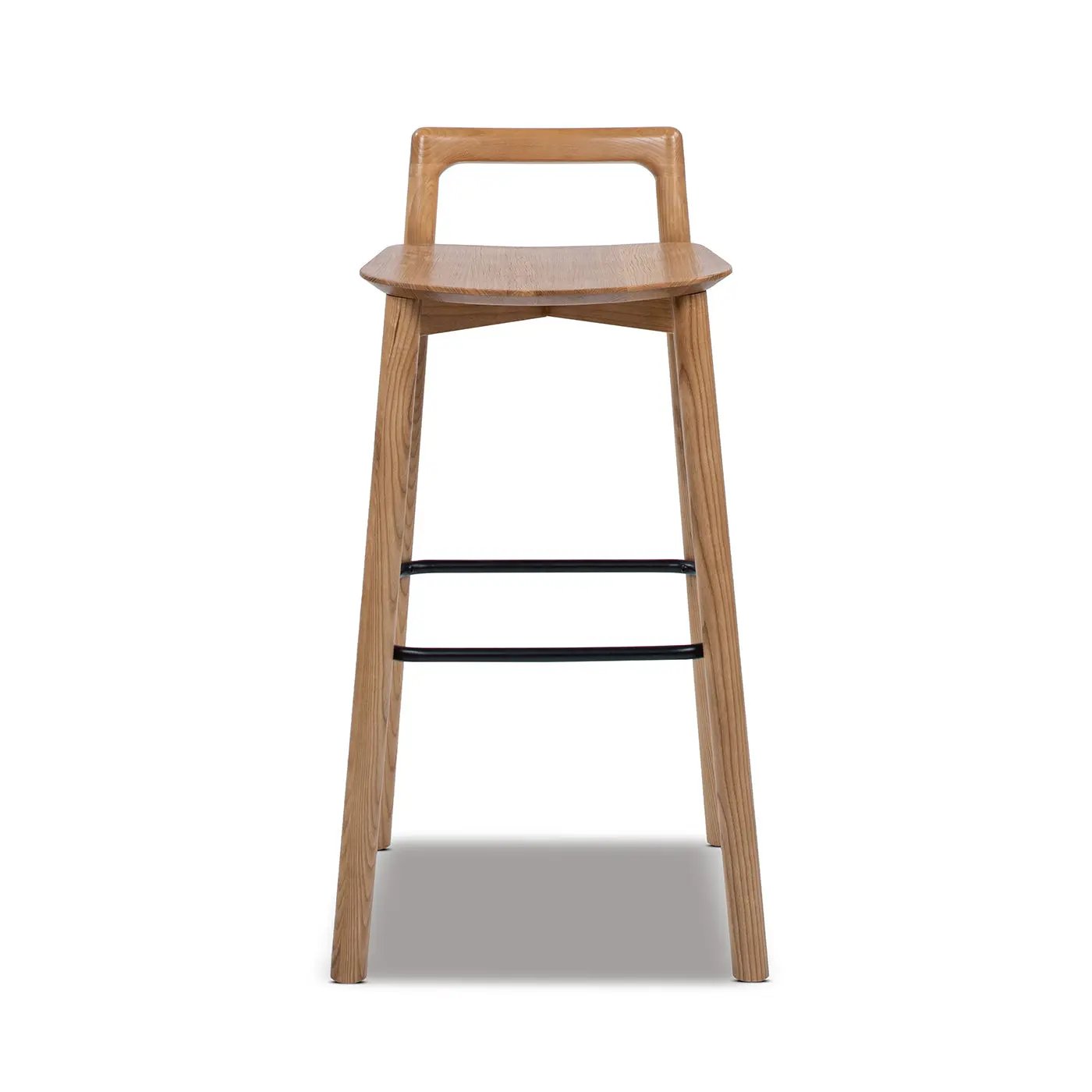 Sven 30" Modern Minimalist Low Back Wood Barstool by HouseOfZazla