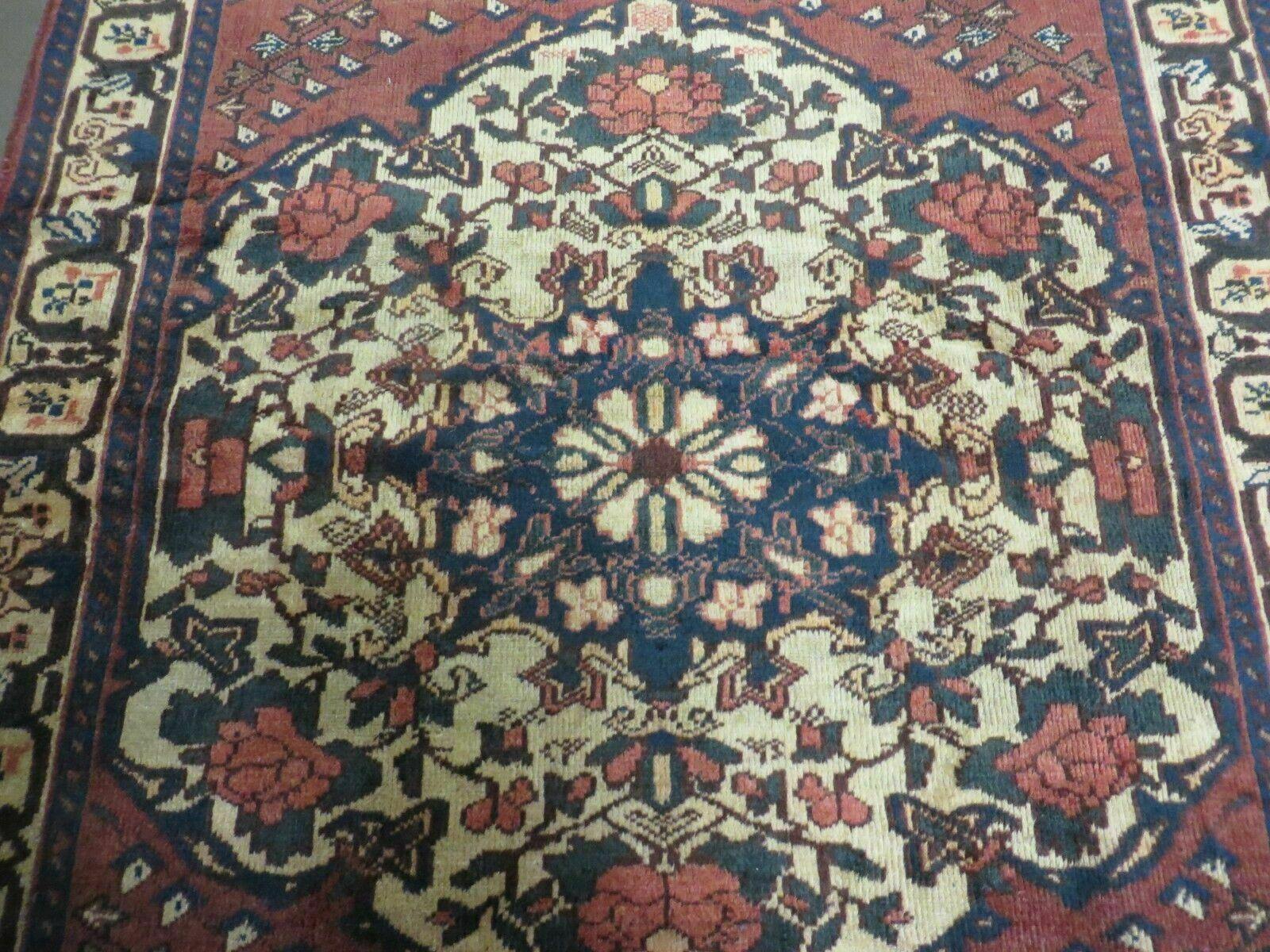 4' X 7' Antique 1920 Handmade Turkish Medallion Wool Rug Veg Dye Nice by Jewel Rugs