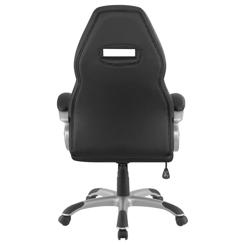 Bruce Upholstered Adjustable Home Office Desk Chair Black by Unique Piece Furniture