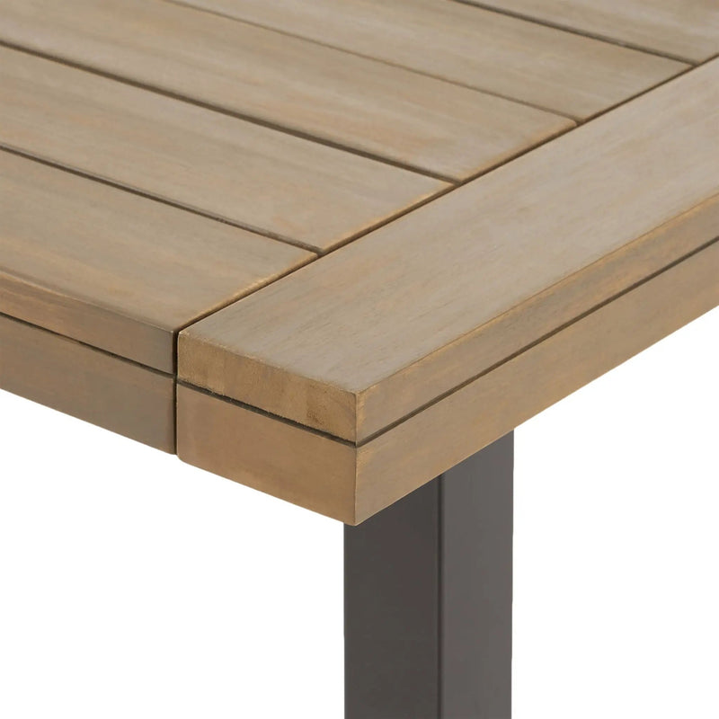 Outdoor Dining Table - Gray / Rustic Metal by HouseOfZazla