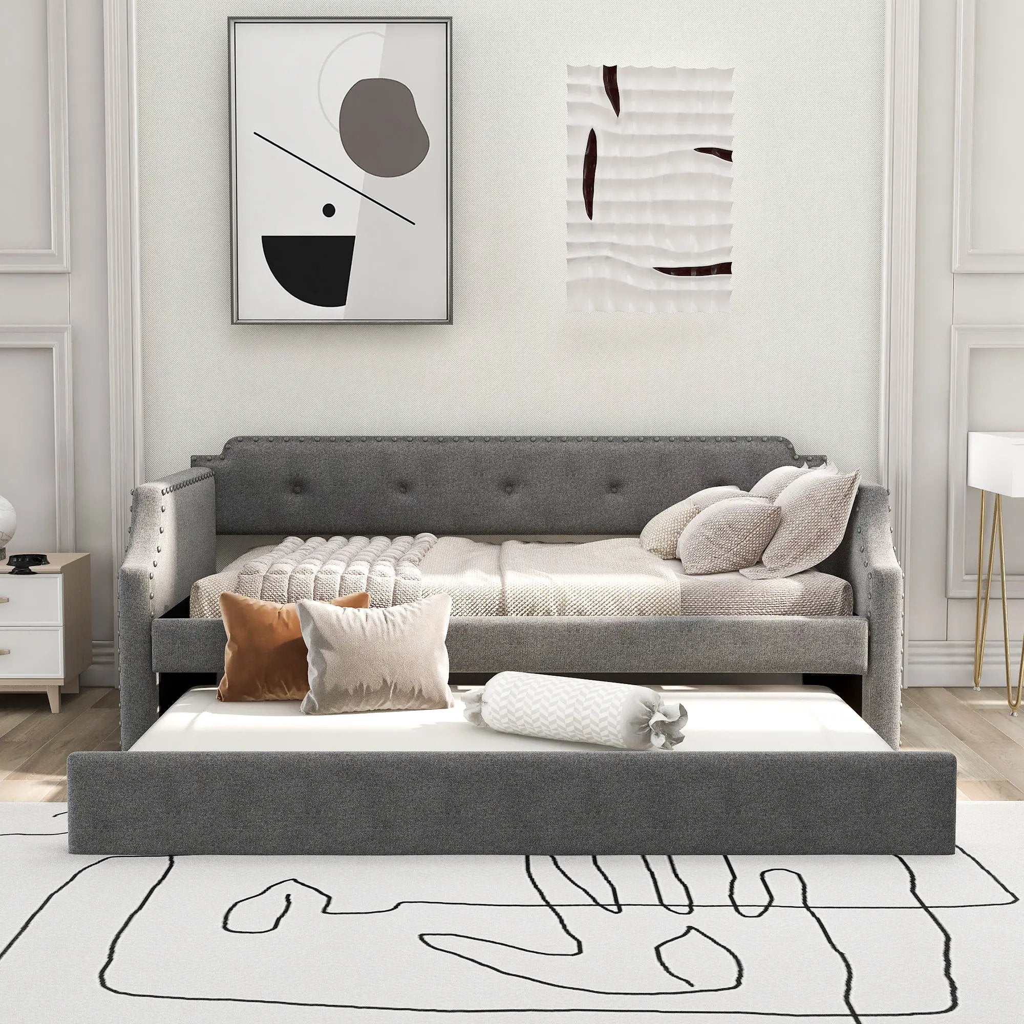 Upholstered Daybed With Trundle by Unique Piece Furniture
