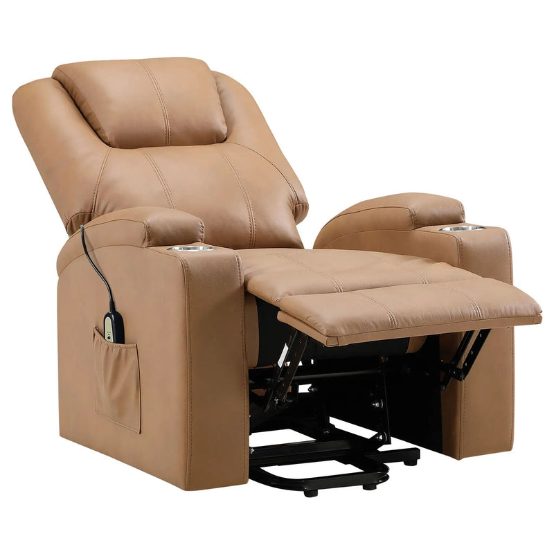 Macklin - Power Lift Massage Recliner With Heat And Dual Cupholders by HouseOfZazla