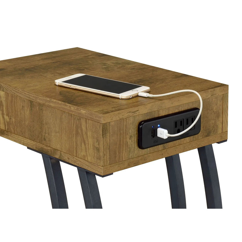 Hi-Tech Accent Table With USB Ports by HouseOfZazla