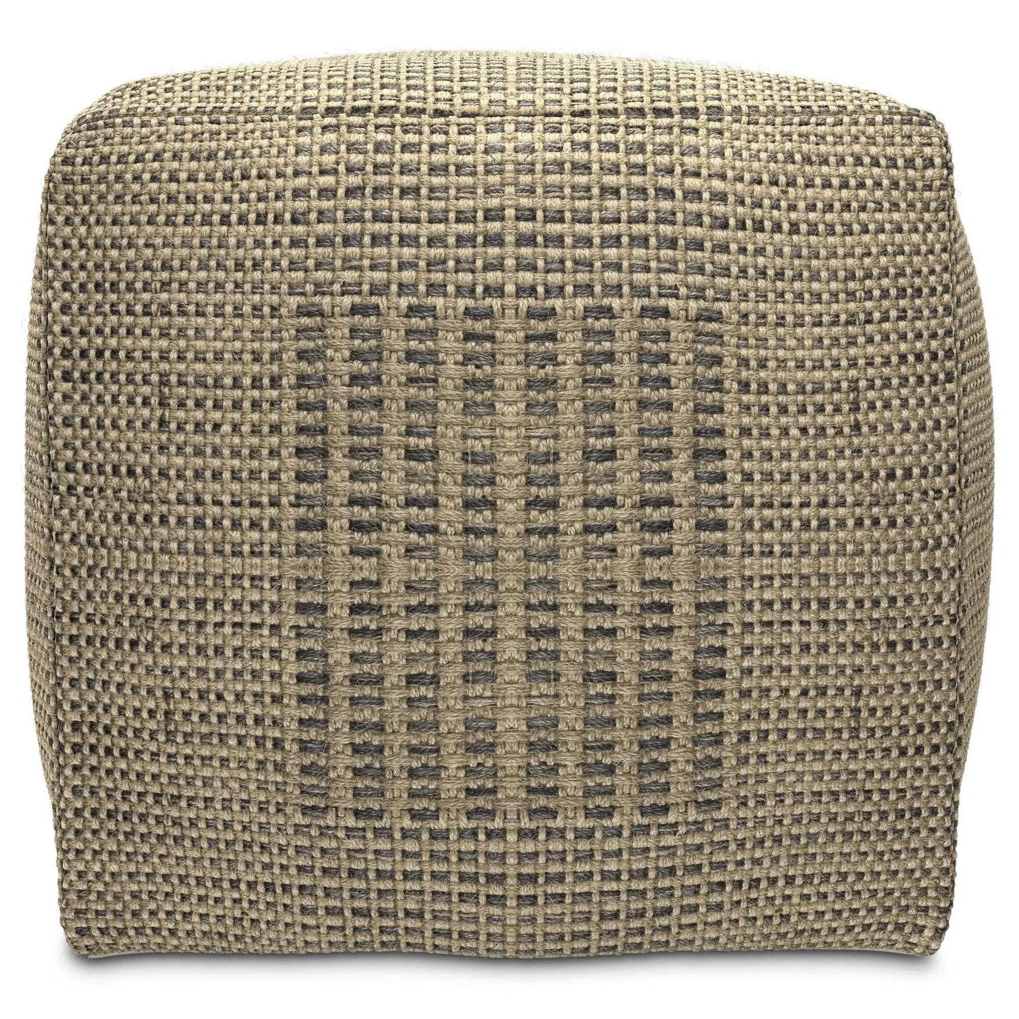 Delilah - Square Woven Pouf - Natural by Unique Piece Furniture