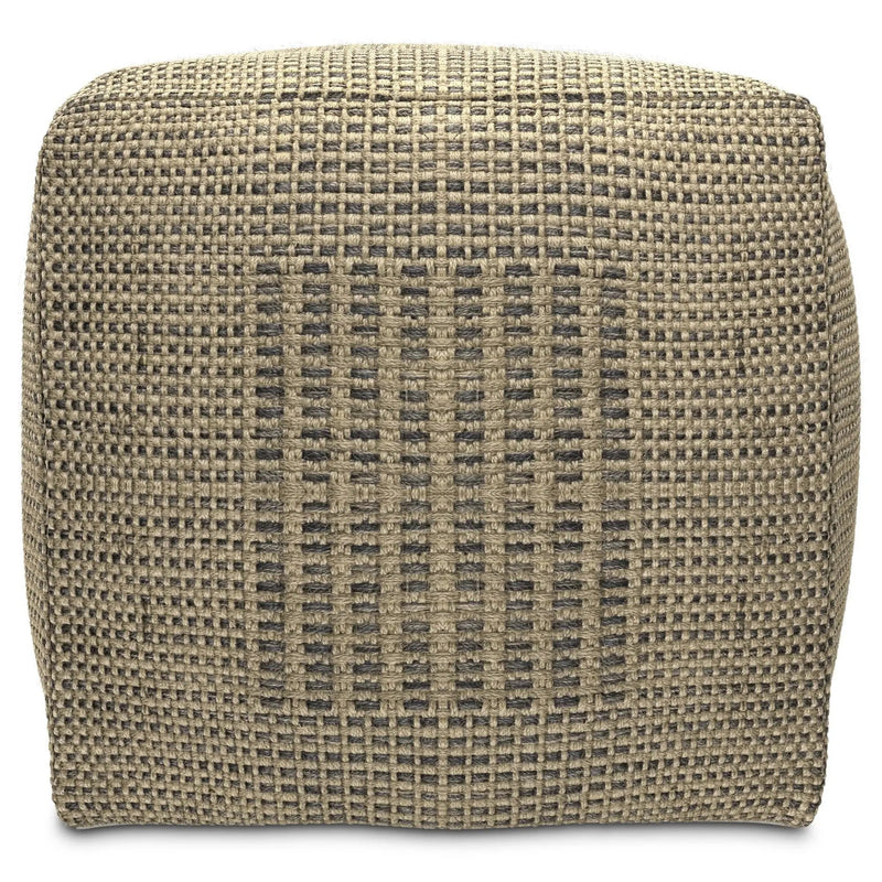 Delilah - Square Woven Pouf - Natural by Unique Piece Furniture