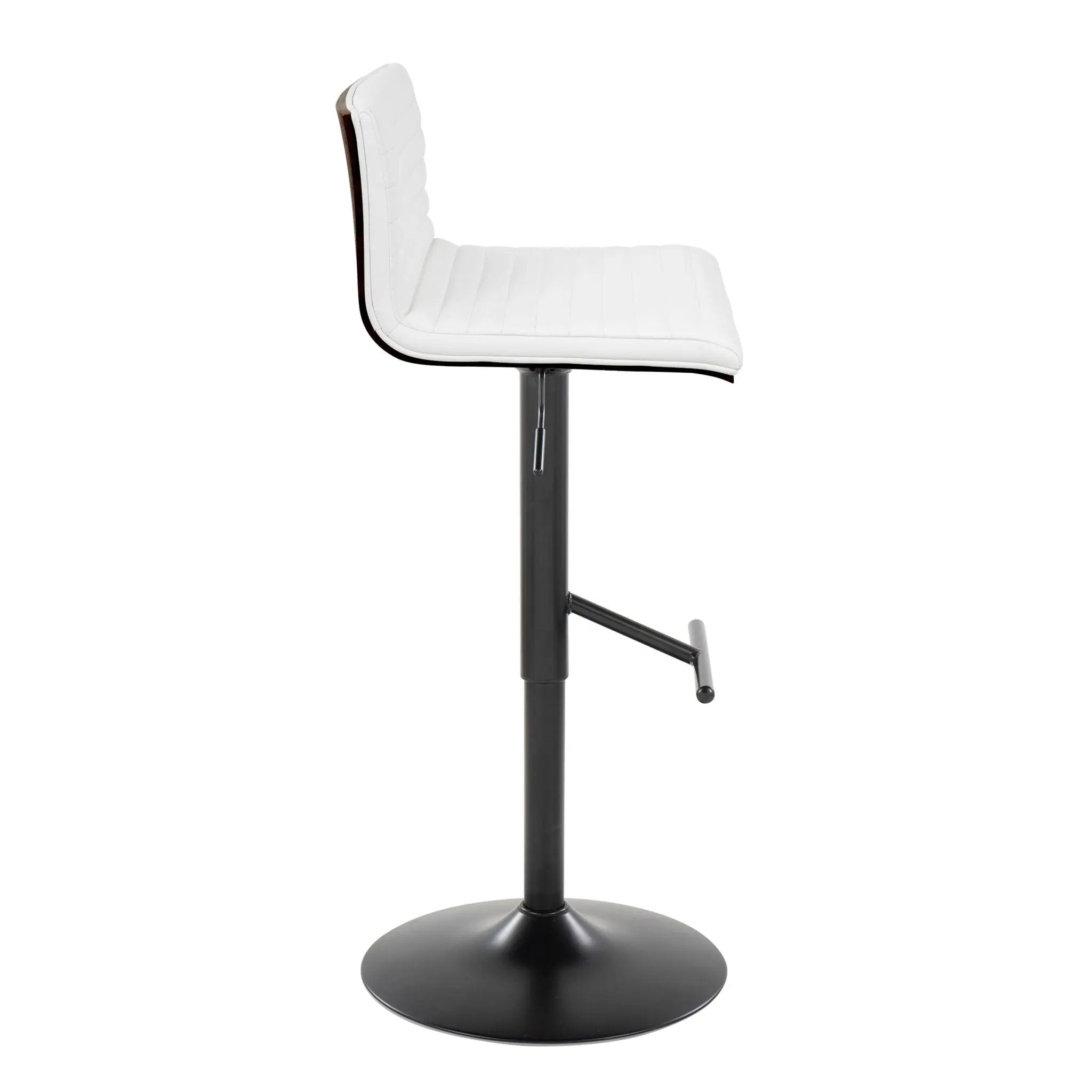 Mason - Contemporary Adjustable Barstool With Swivel With Straight T Footrest (Set of 2) by Unique Piece Furniture