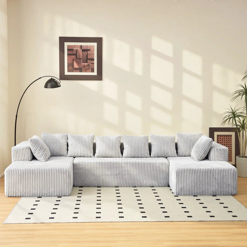 Modular U Shaped Sectional Sofa by HouseOfZazla