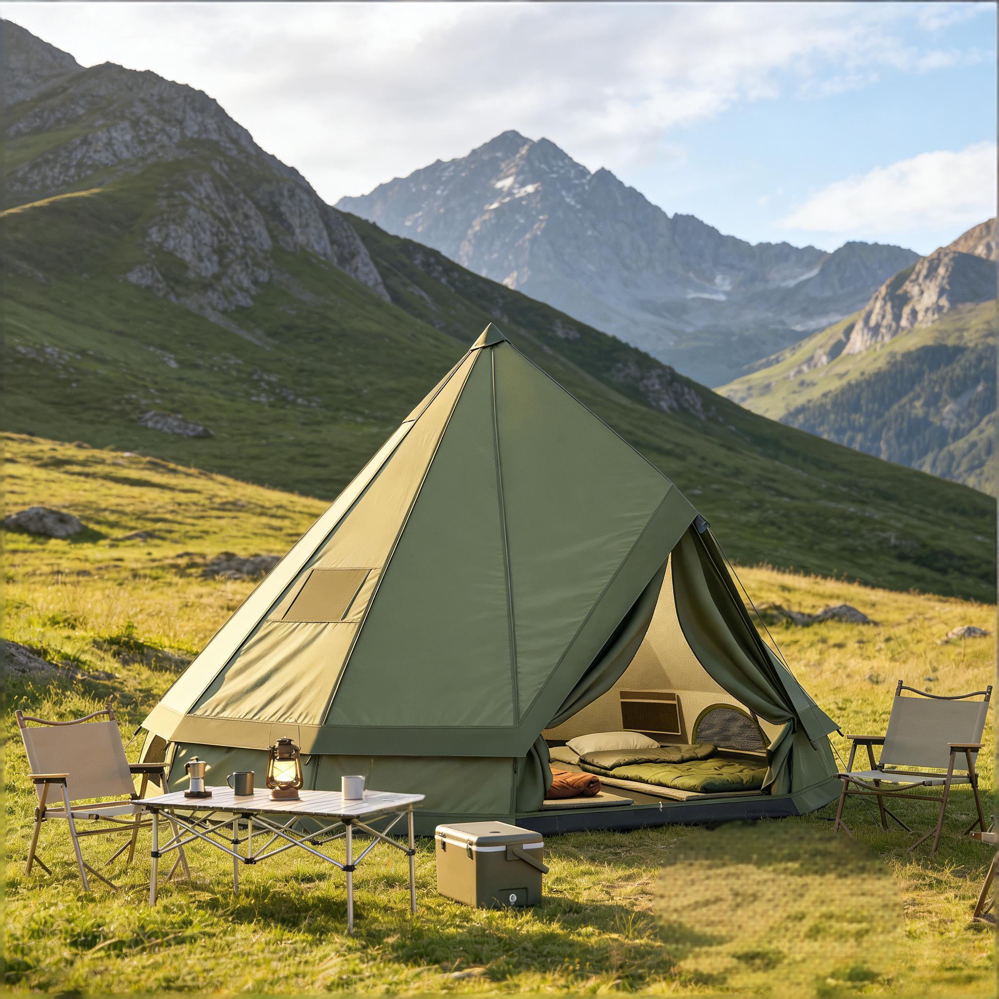 Outdoor Waterproof Teepee Camping Tent by HouseOfZazla