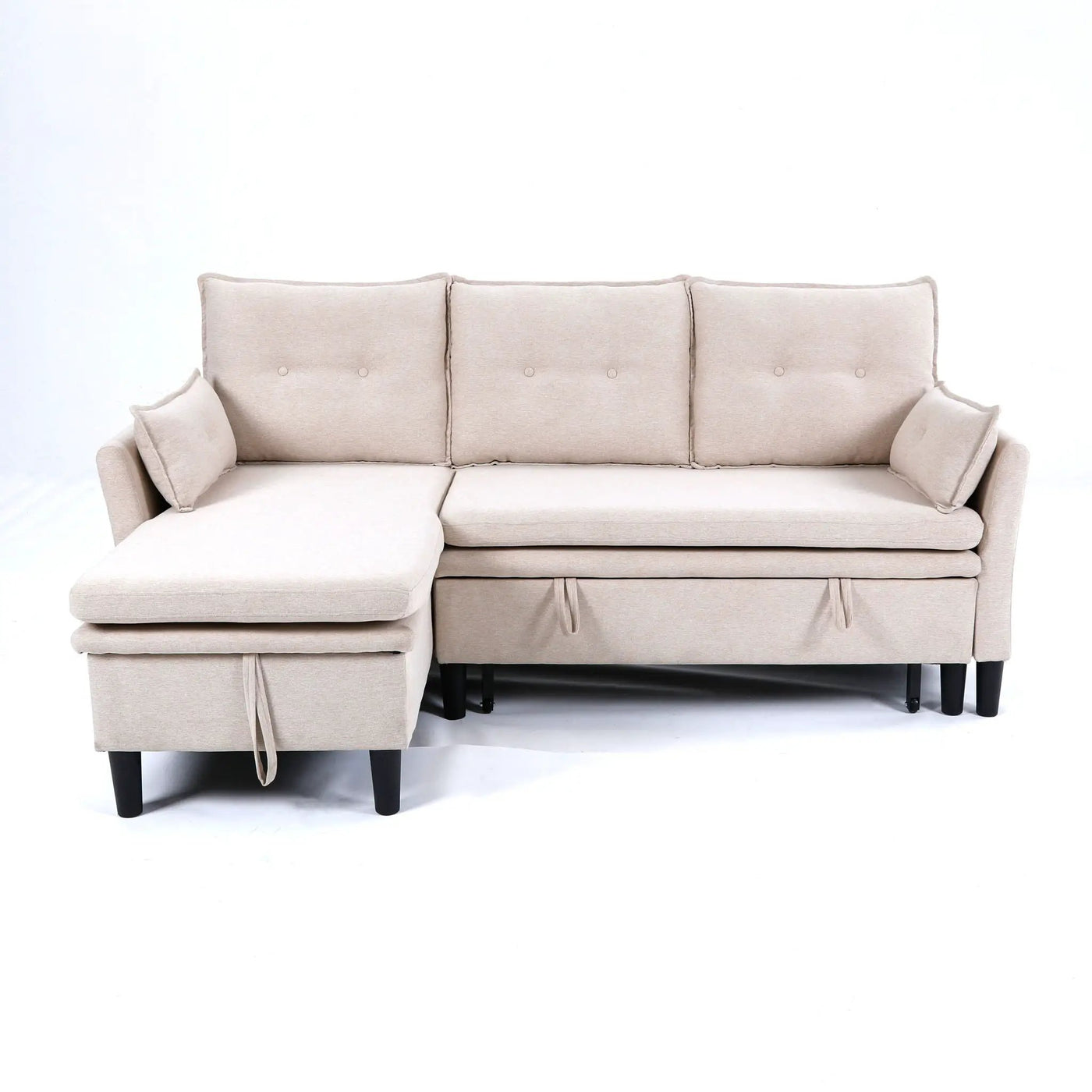 L-Shaped Reversible Chaise Sectional Sofa With Storage by HouseOfZazla