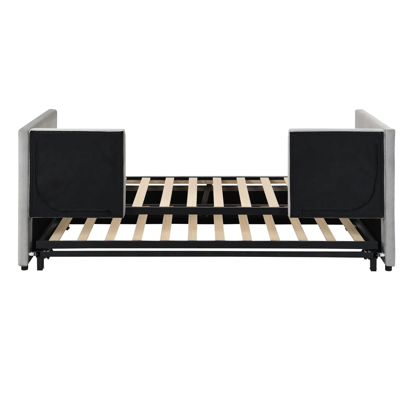 Twin Size Upholstered Daybed With Pop Up Trundle by HouseOfZazla