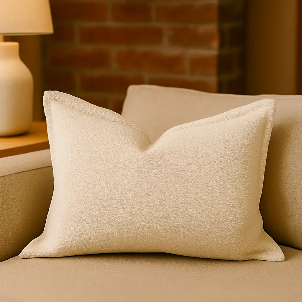 Homey Cozy Soft Pillow in Ivory by HouseOfZazla