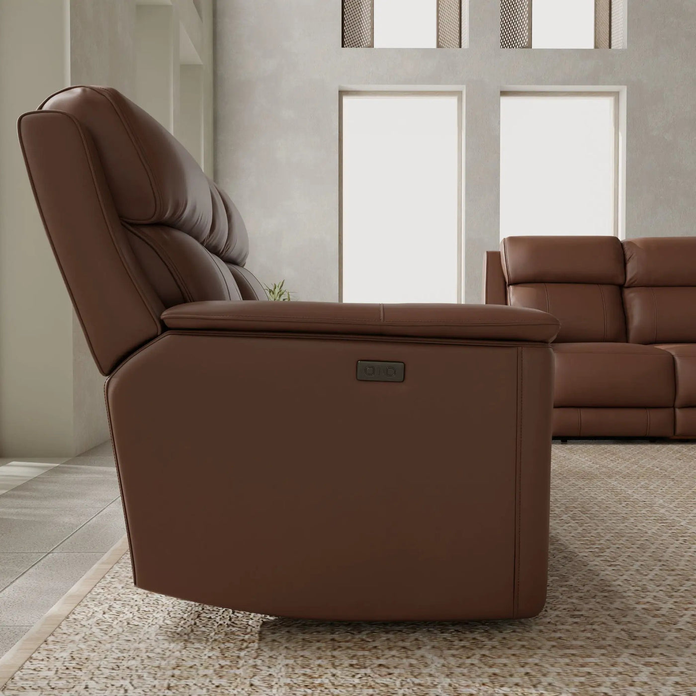 Oslo - Dual Power Reclining Loveseat With Console by HouseOfZazla