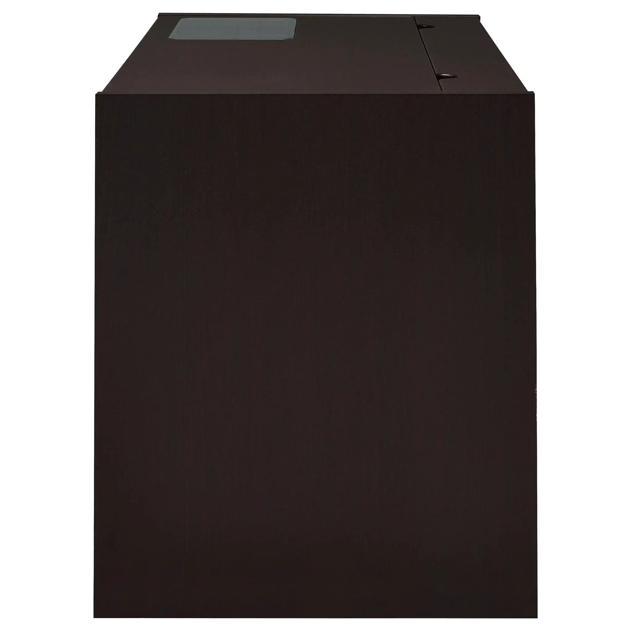 Halston 47-inch 2-drawer Office Desk with Cabinet Cappuccino by Unique Piece Furniture
