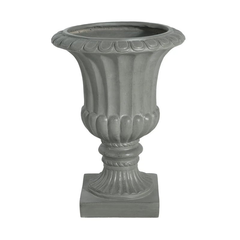 Outdoor Garden Urn Planter, Gray by HouseOfZazla
