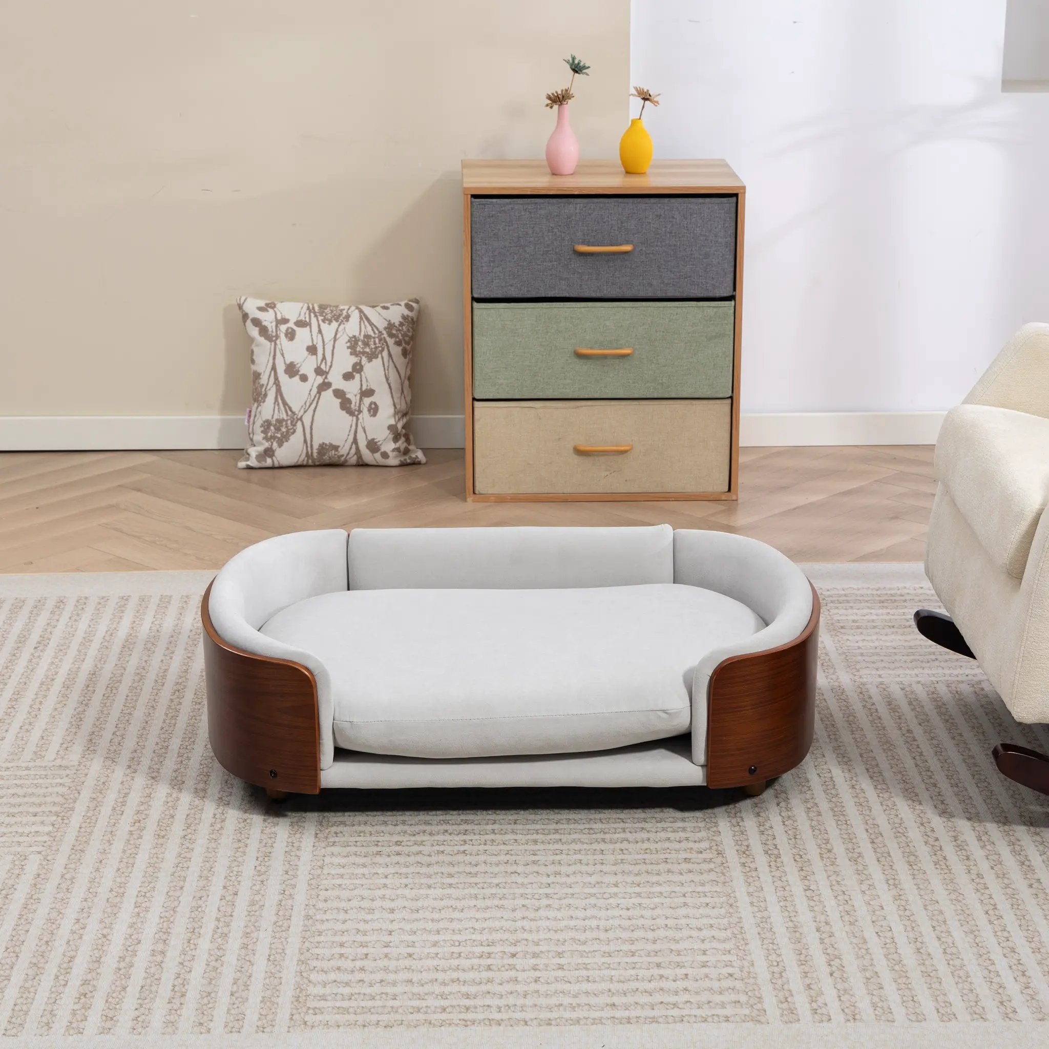Scandinavian Style Elevated Dog Bed Pet Sofa by HouseOfZazla