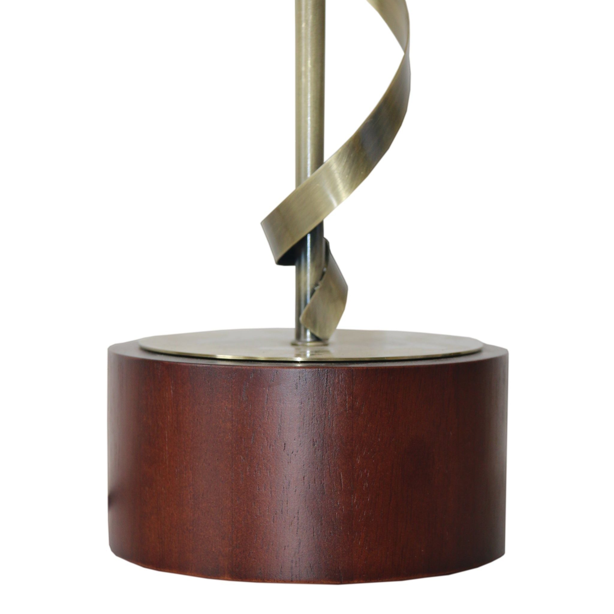 Nightstand Desk Lamp With Twisted Base - White by HouseOfZazla