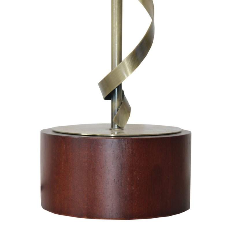 Nightstand Desk Lamp With Twisted Base - White by HouseOfZazla