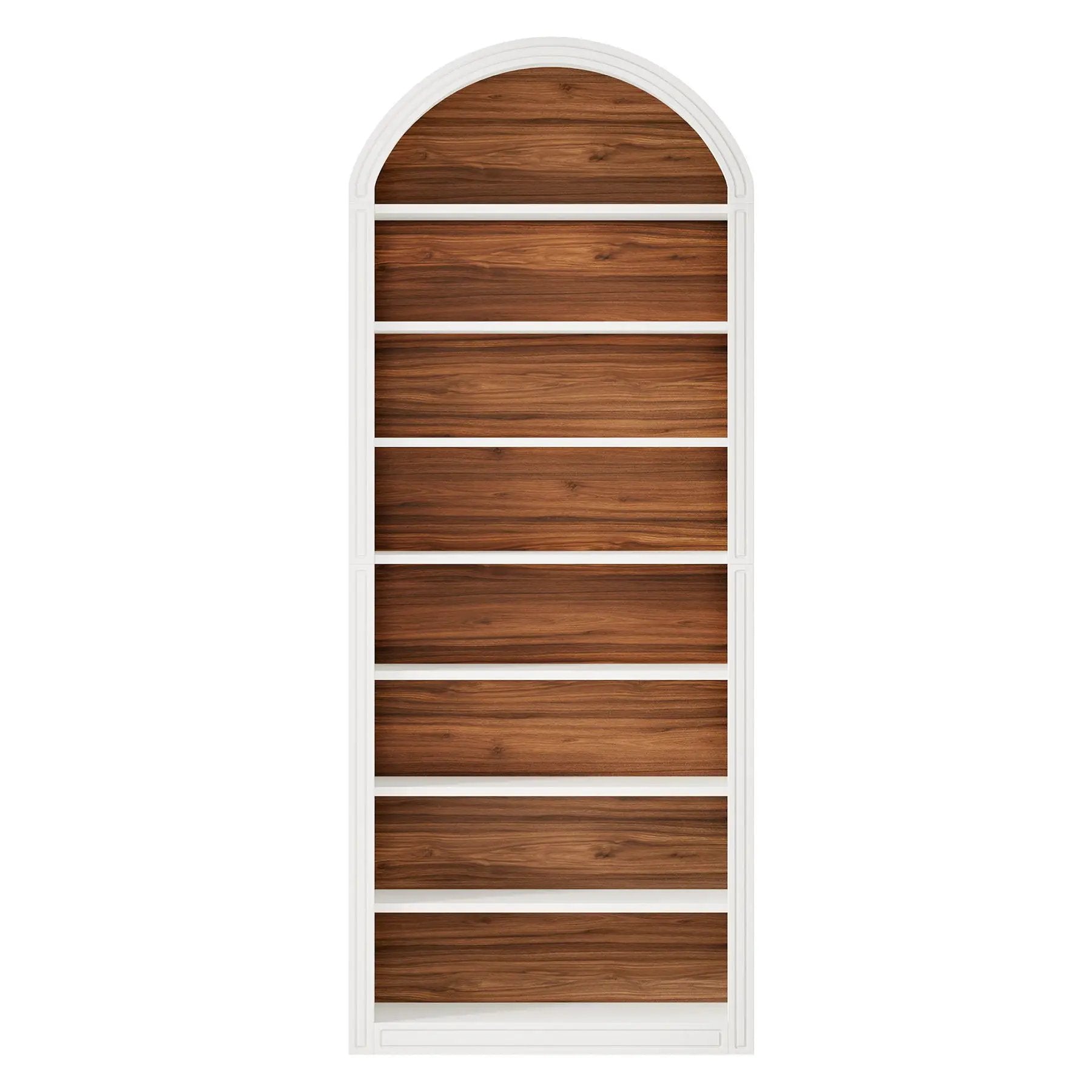 8 Tier Arched Open Display Shelving Unit For Living Room