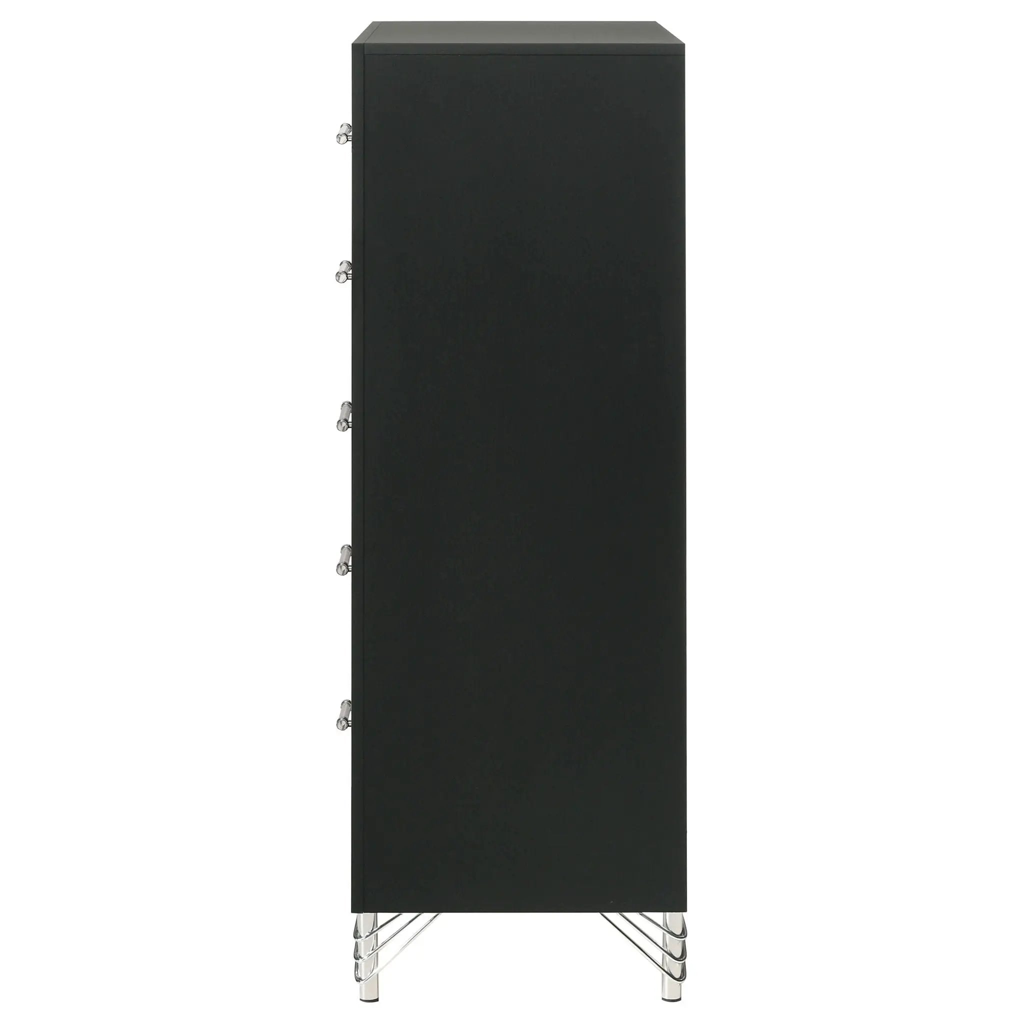 Lucia 5-drawer Bedroom Chest of Drawers Black by Unique Piece Furniture